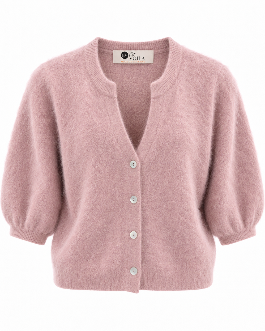 Angora Vest Spike Zachtroze