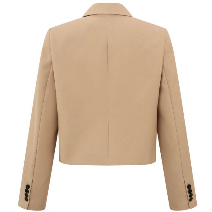 Yaya Korte Blazer Bruin - Peet kleding