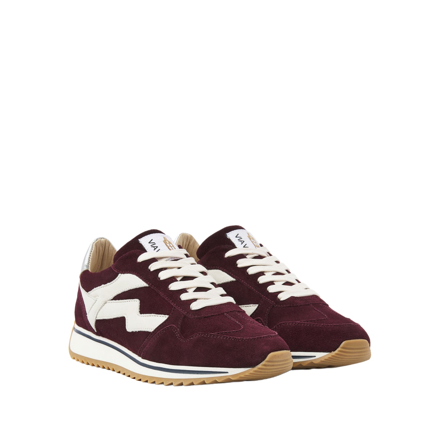 Via Vai Sneaker Siërra Velvet Bordeaux - Peet kleding