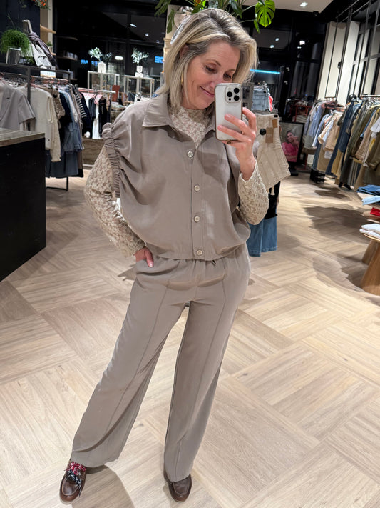 Ambika Broek Marise Taupe - Peet kleding