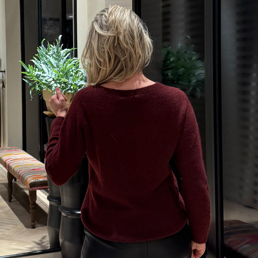 Triple Nine - Top Levina Alpaca Bordeaux - Peet kleding