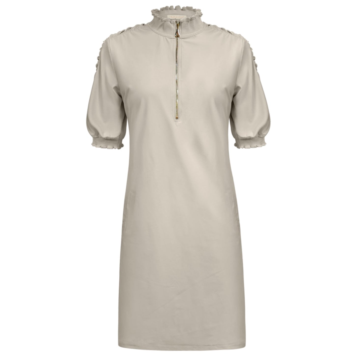 Triple Nine - Travel Jurk Mare Beige - 51804 - Peet kleding