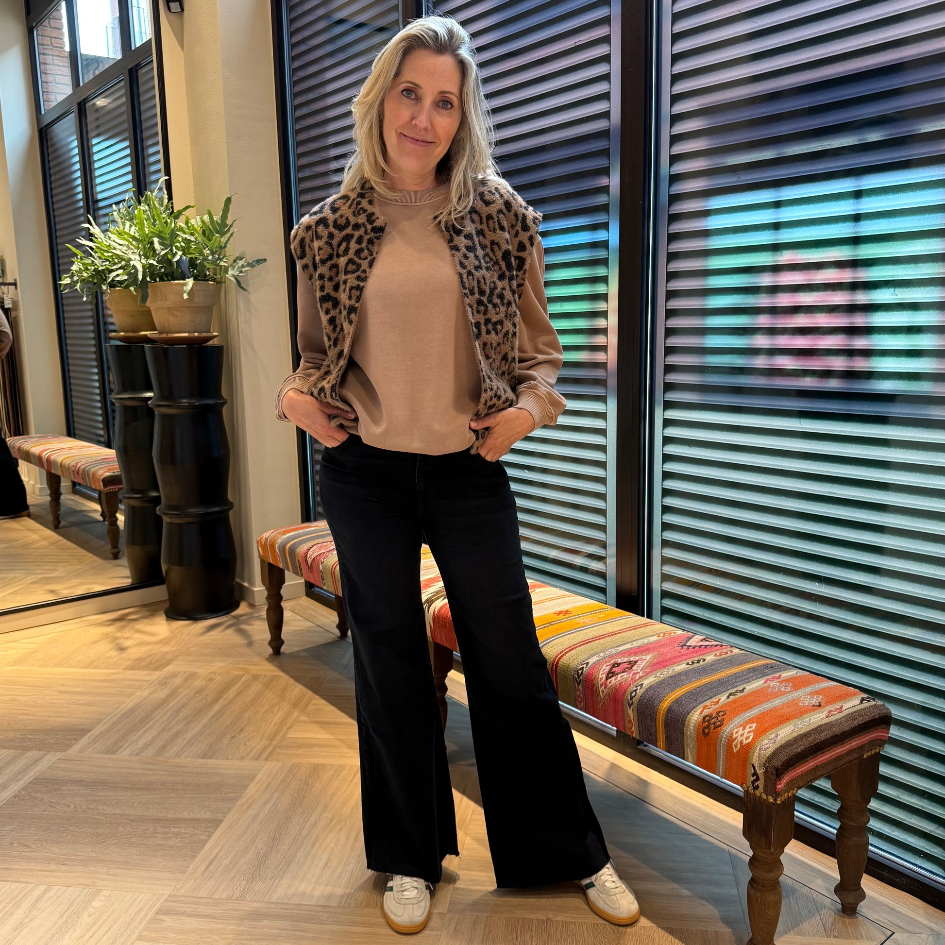 Rino & Pelle Waistcoat Elona Leopard - Peet kleding