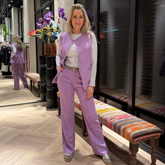 Azzurro Gilet Pia Lila - Peet kleding