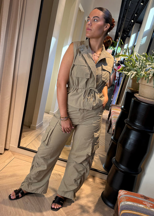Ambika Broek Alix Khaki - Peet kleding