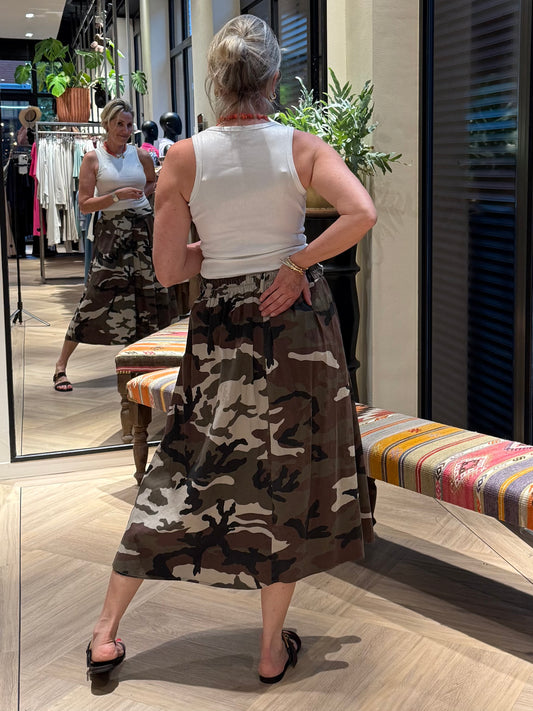 Rok Juul Army Beige - Peet kleding