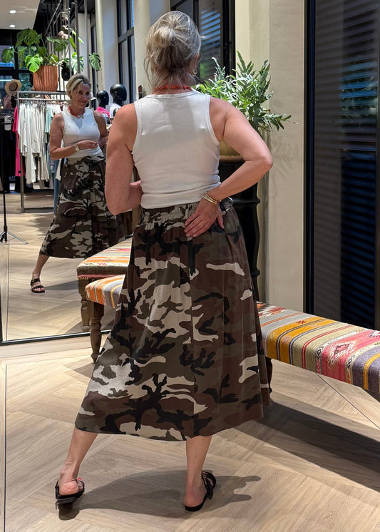 Rok Juul Army Beige - Peet kleding