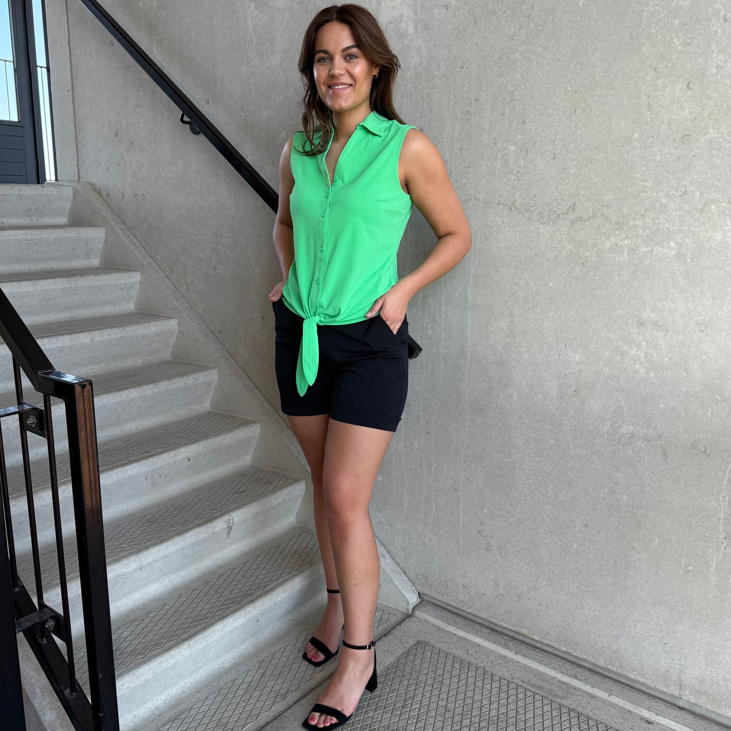 Lady Day Blouse Bibi Groen - Peet kleding