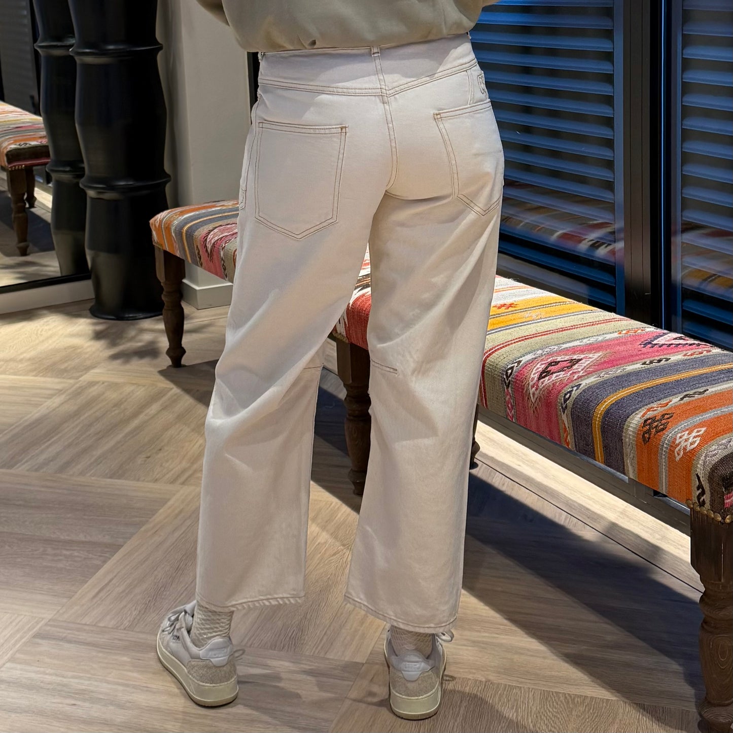 Le Temps Des Cerises Jeans Madie Ecru - Peet kleding