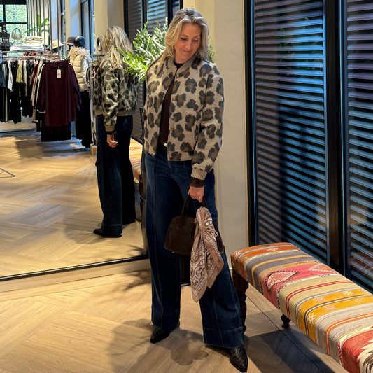 Geisha Bomber Jacket Luipaard - Peet kleding