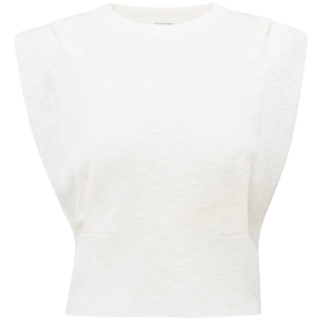 Yaya Top Mouwloos Wit - Peet kleding