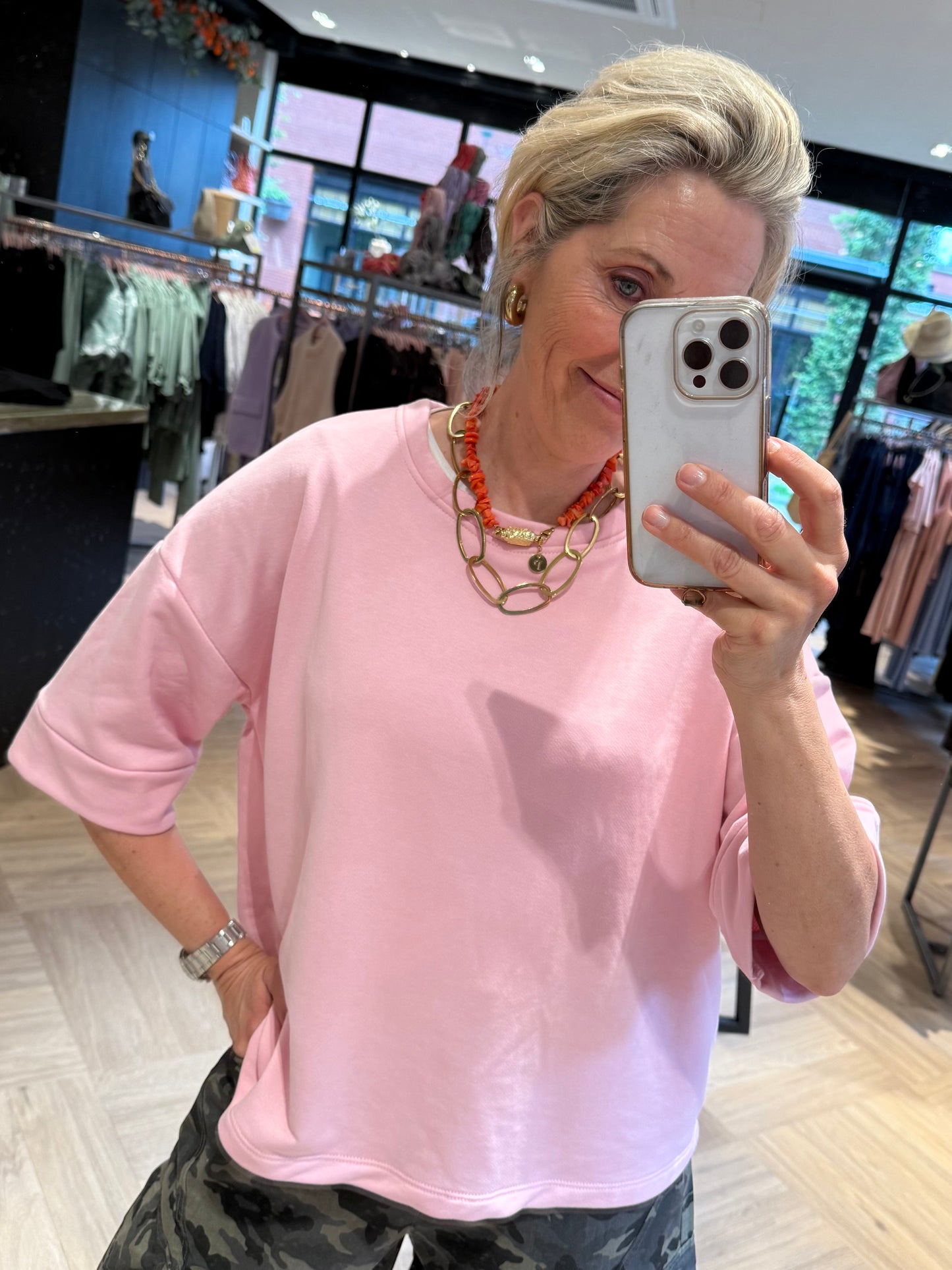 Azzurro Sweater Mia Licht Rose