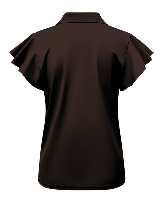 Triple Nine Travel Top Fia Donkerbruin - 6937 - Peet kleding