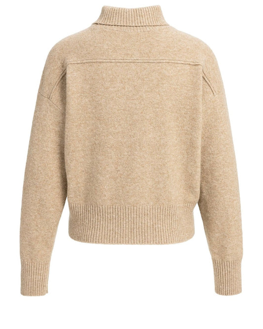 Yaya Polokraag Trui Beige Melange - Peet kleding