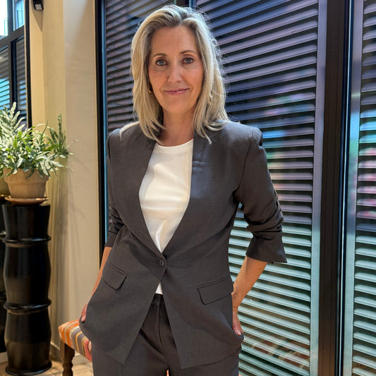 Ichi Blazer Lexie Grijs - Peet kleding