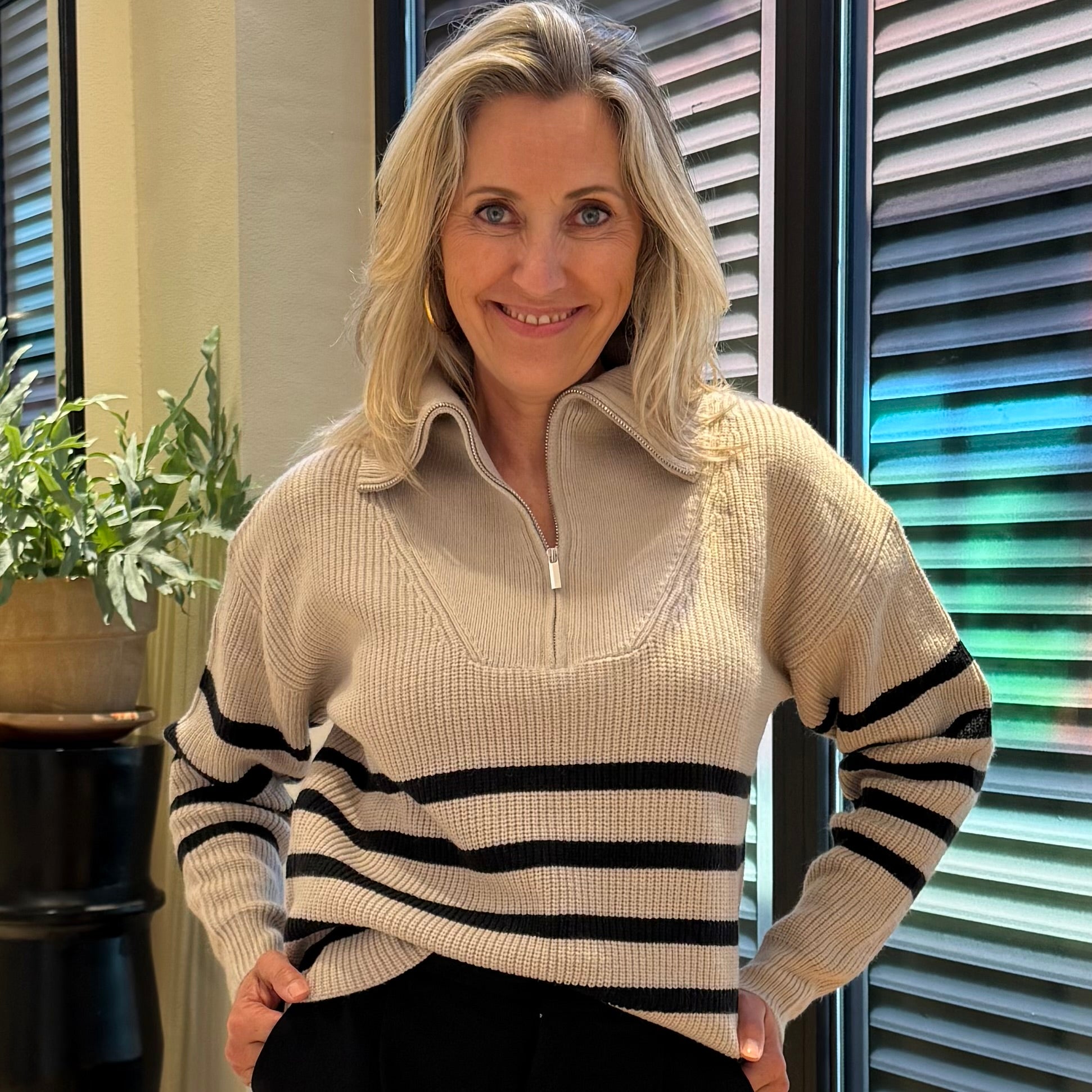 Geisha Pullover Streepdessin - Peet kleding