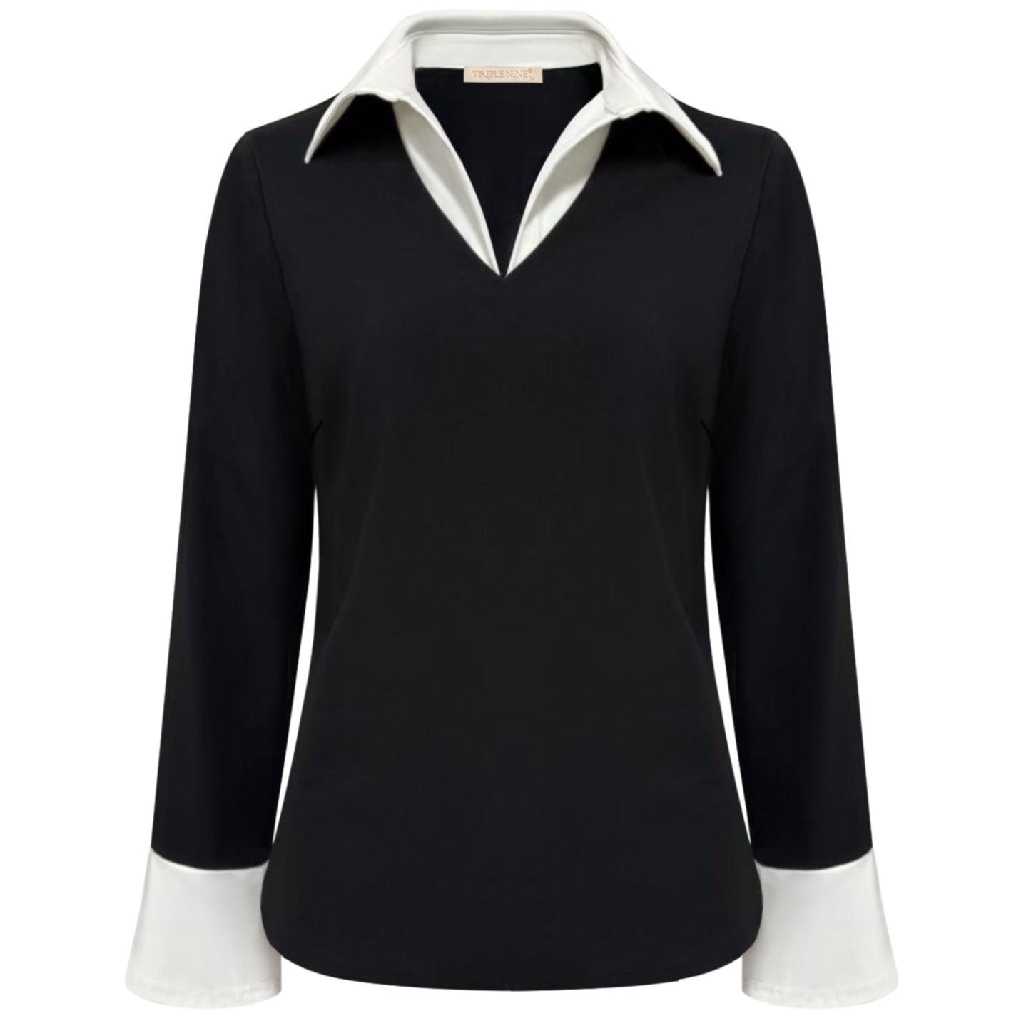 Triple Nine - Travel Top Mandy Zwart - 6931 - Peet kleding
