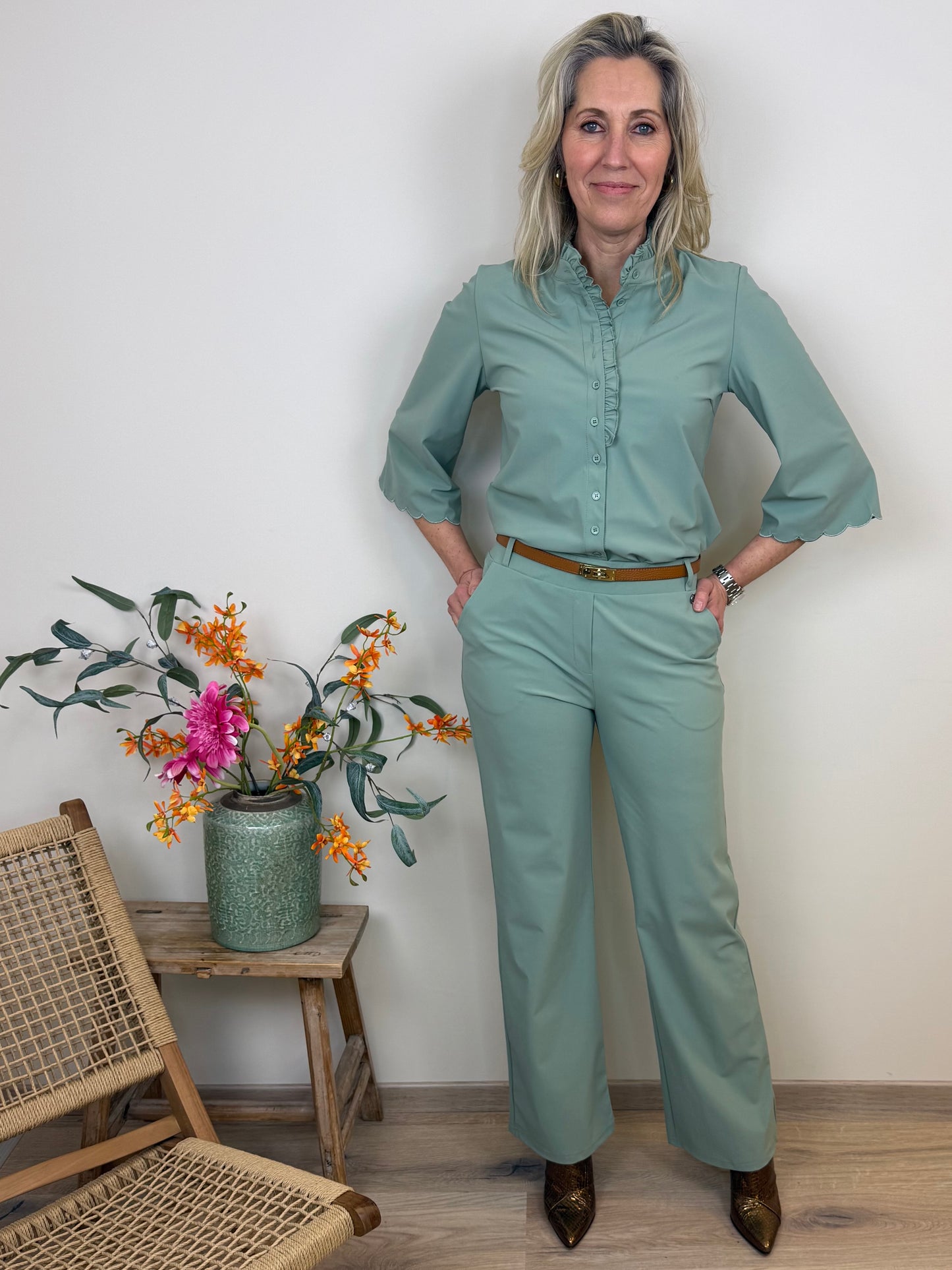 Triple Nine - Travel Blouse Chloé Salie - 5937 - Peet kleding