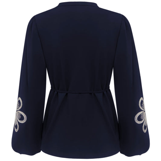 Triple Nine - Travel Blouse Simone Navy - 5923 - Peet kleding