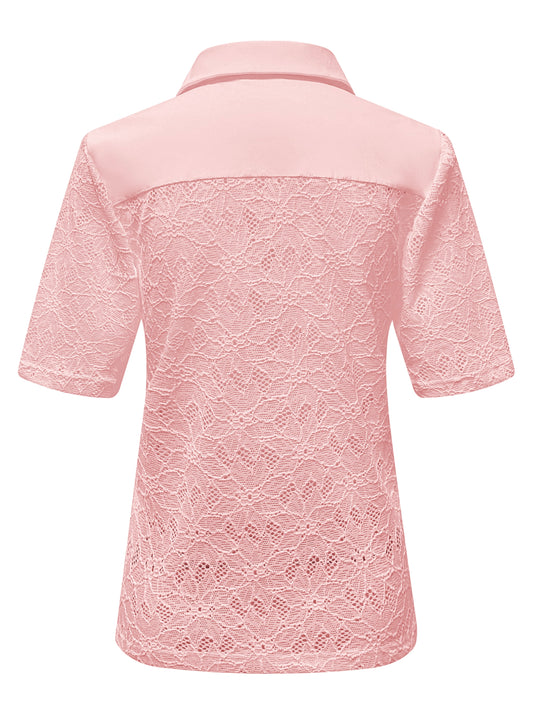 Triple Nine - Travel Top Merle Poederroze - 6948 - Peet kleding