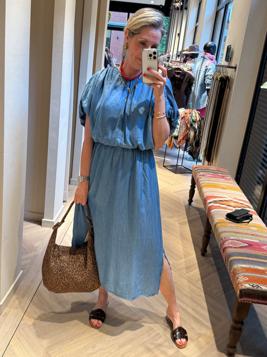 Jurk Patty Denim Blauw - Peet kleding