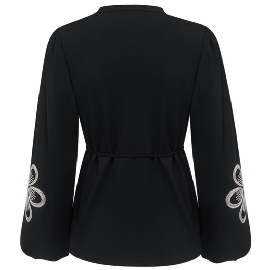 Triple Nine - Travel Blouse Simone Zwart - 5923 - Peet kleding