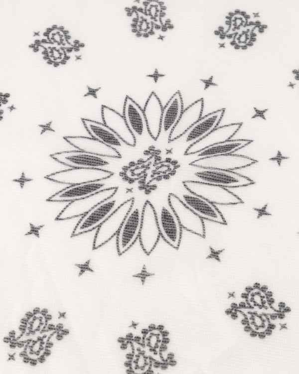 Sjaal Flower Zwart Wit - Peet kleding