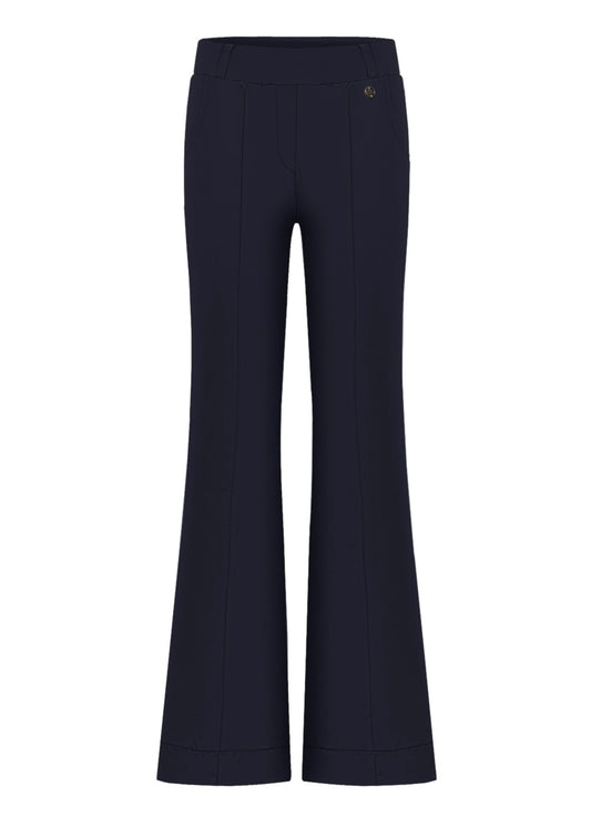 Triple Nine - Travel Broek Fleur Navy - 2301 - Peet kleding