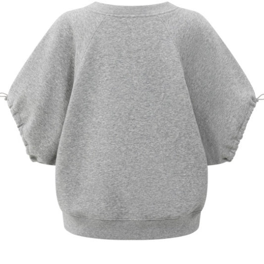 Yaya Sweatshirt V-hals Grijs - Peet kleding