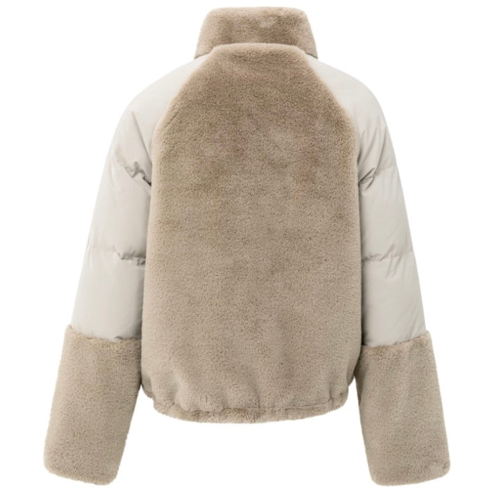 Yaya Teddy Jacket Sand