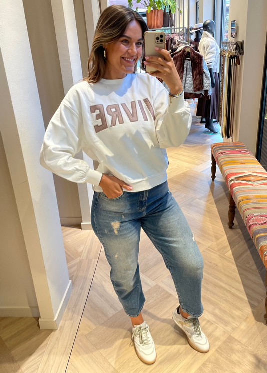 Zhrill Sweater Tera Offwhite - Peet kleding
