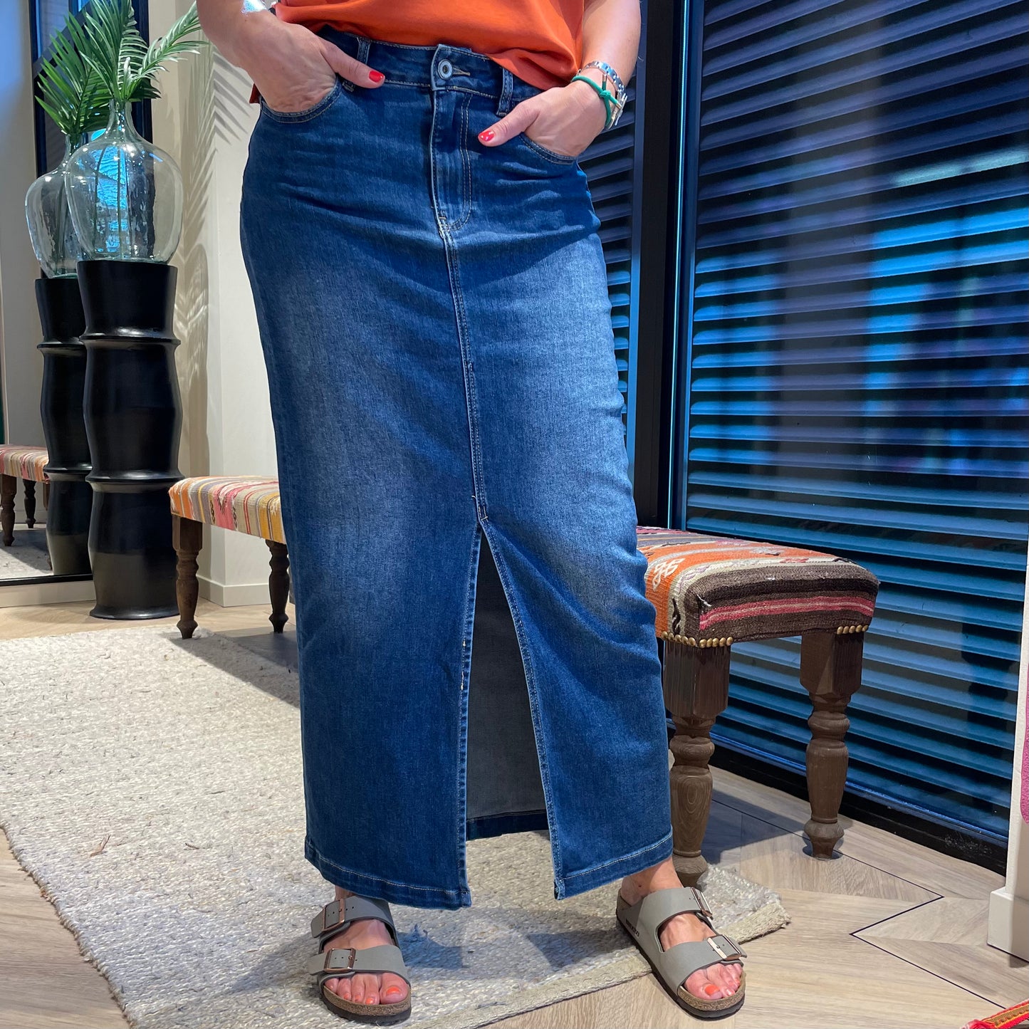 Azzurro Rok Evy Denim - Peet kleding
