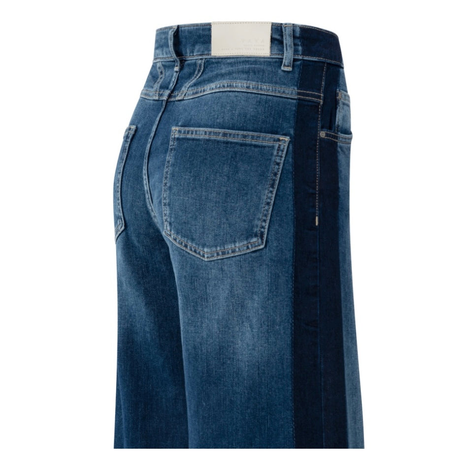 Yaya Wide Jeans Donkerblauw - Peet kleding