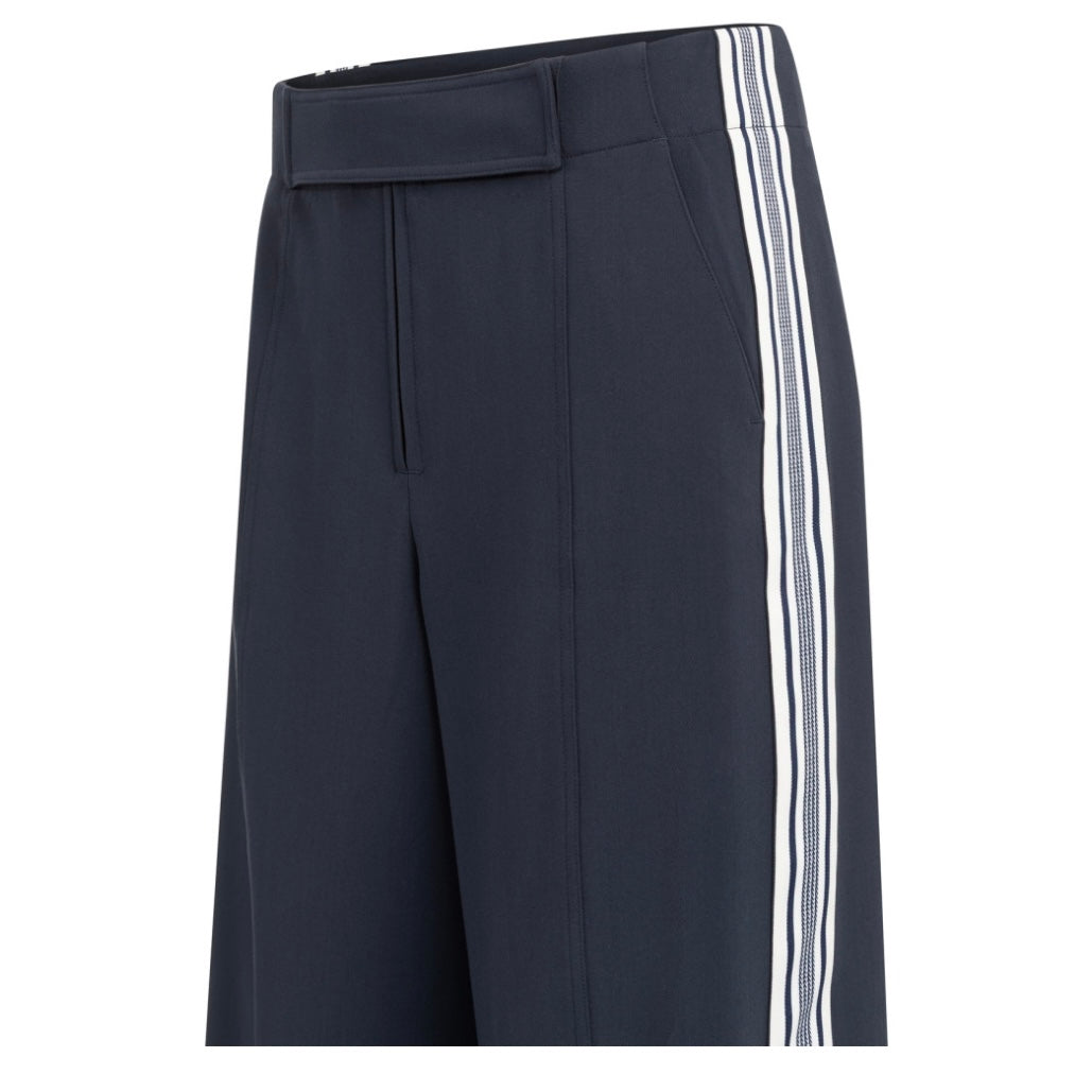 Yaya Hoge Broek Streep Blauw - Peet kleding