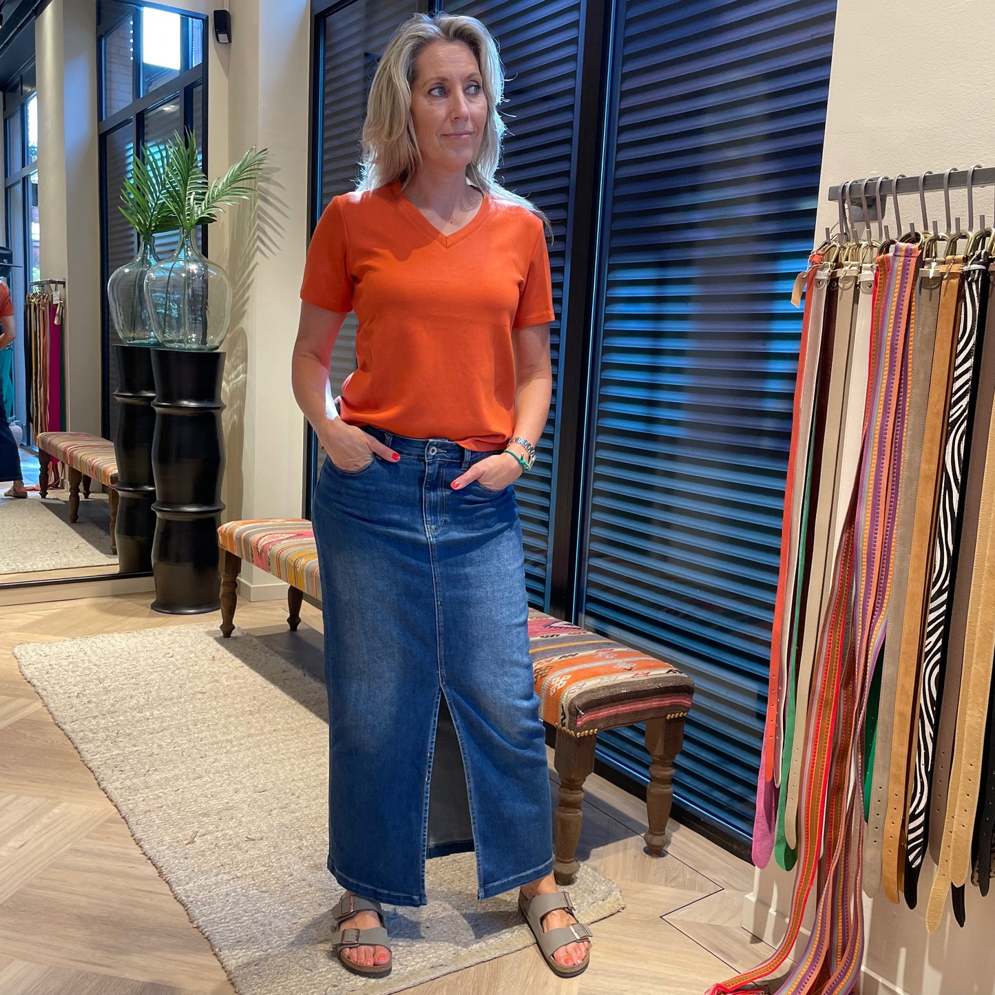 Azzurro Rok Evy Denim - Peet kleding