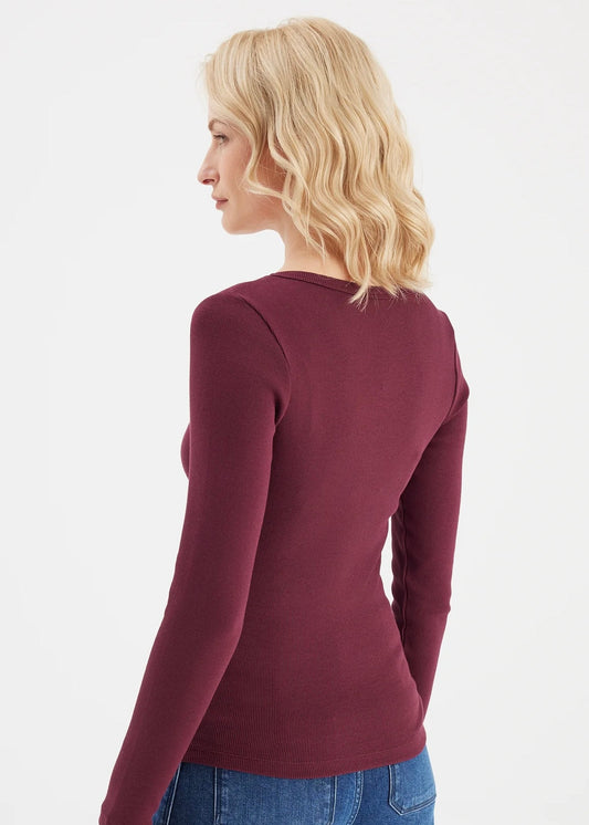 COJ Tee Dora Burgundy - Peet kleding