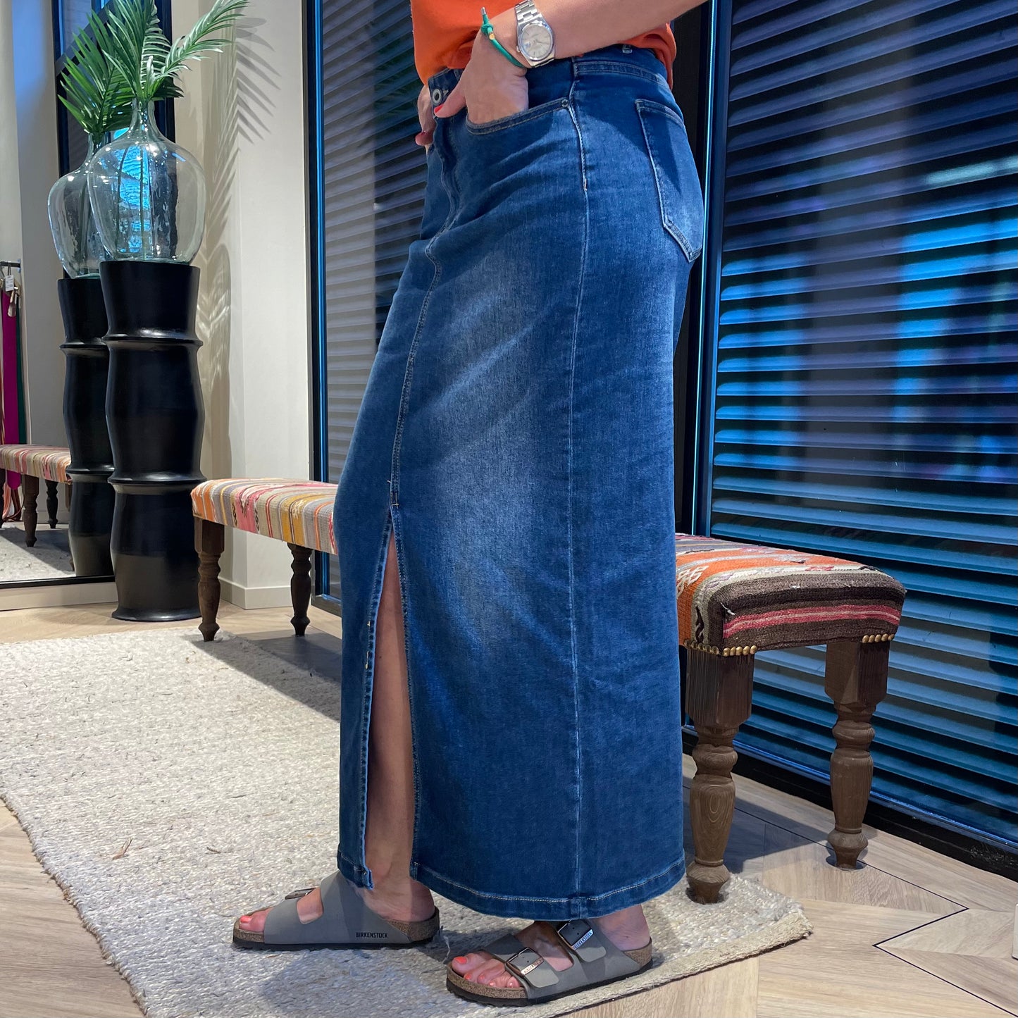 Azzurro Rok Evy Denim - Peet kleding