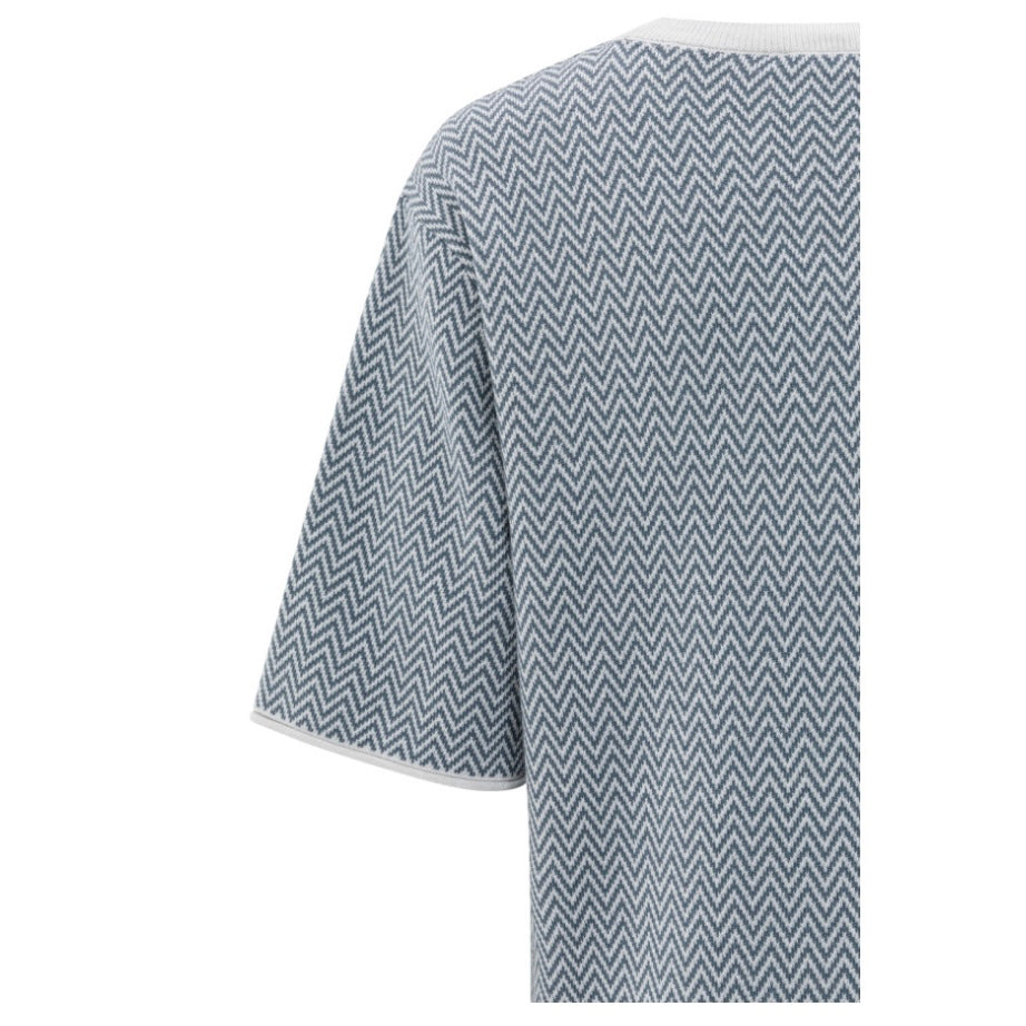 Yaya Jacquard T-Shirt Zigzag - Peet kleding