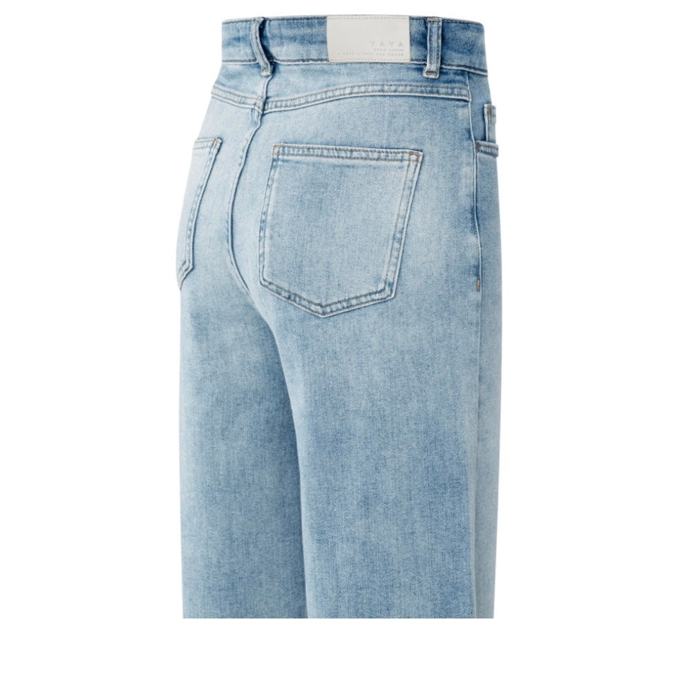 Yaya Wide Jeans Lichtblauw - Peet kleding