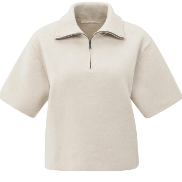 Yaya Korte Mouw Ecru - Peet kleding