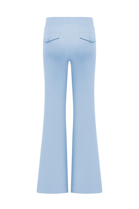 Triple Nine - Travel Broek Fleur Lichtblauw - 2301 - Peet kleding