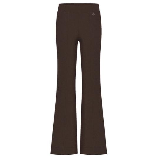 Triple Nine - Travel Broek Fleur Donkerbruin - 2301 - Peet kleding