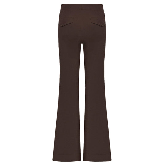 Triple Nine - Travel Broek Fleur Donkerbruin - 2301 - Peet kleding