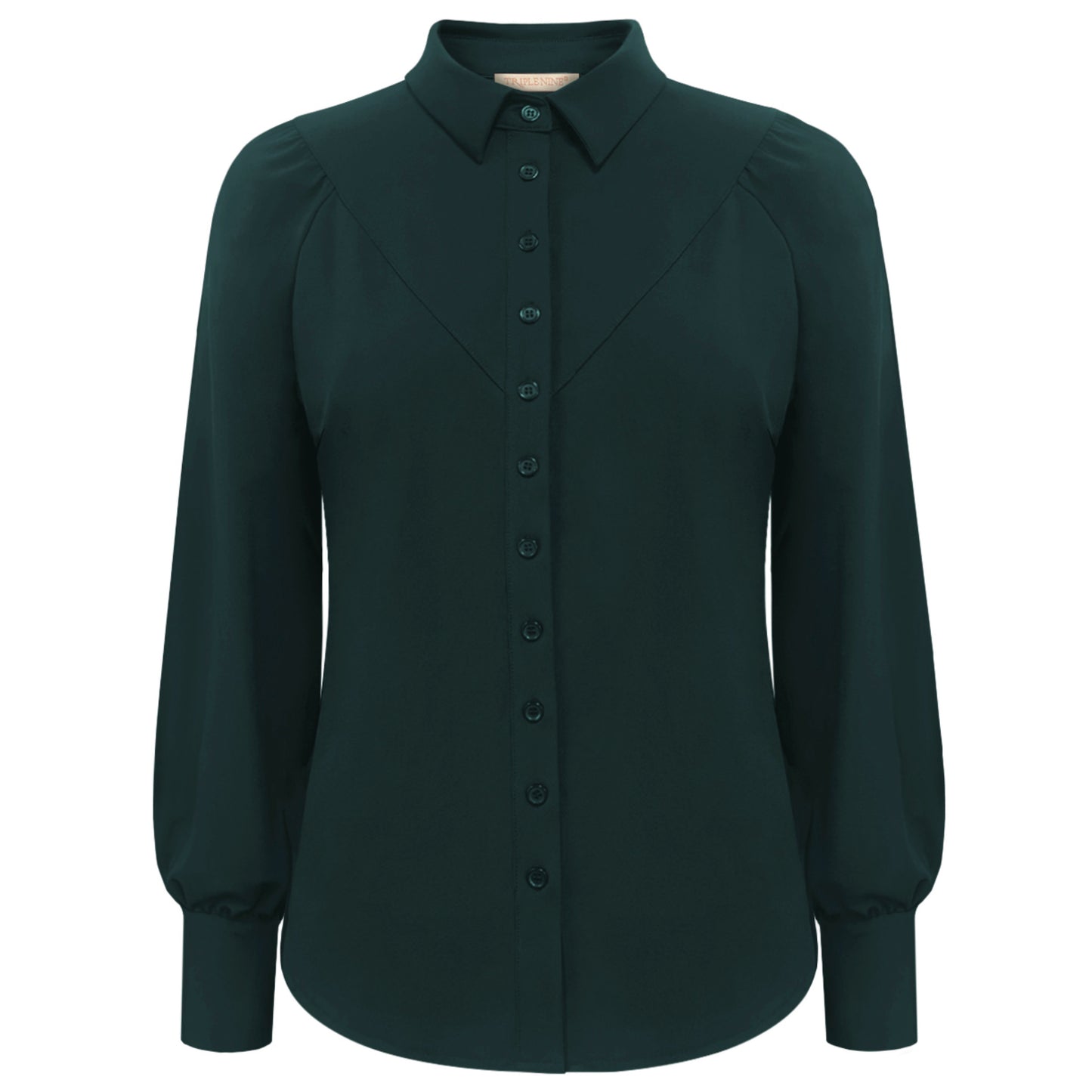 Triple Nine - Travel Blouse Moon Groen - 5919 - Peet kleding