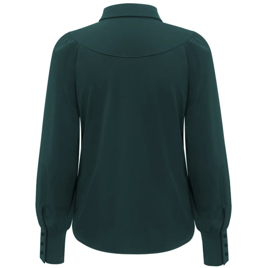 Triple Nine - Travel Blouse Moon Groen - 5919 - Peet kleding