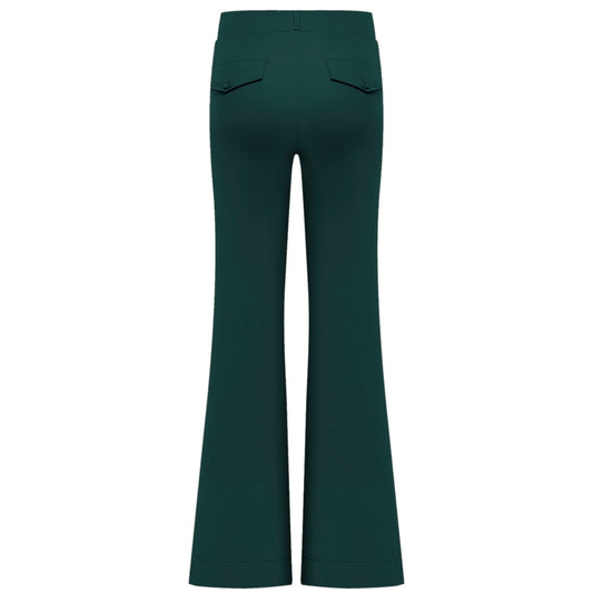 Triple Nine - Travel Broek Fleur Groen - 2301 - Peet kleding