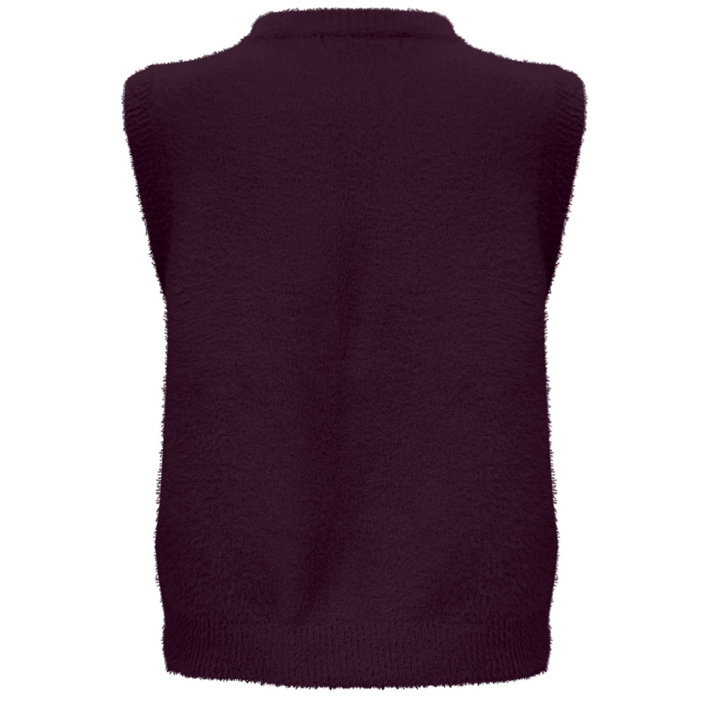 Triple Nine - Fluffy Gilet Inky Aubergine - 9001 - Peet kleding
