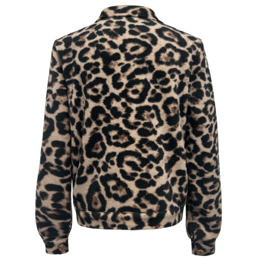 Triple Nine - Fleece Jacket Lio Luipaard - 92301 - Peet kleding