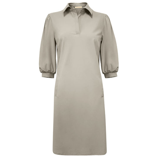 Triple Nine - Travel Jurk Amy Beige - 51803 - Peet kleding