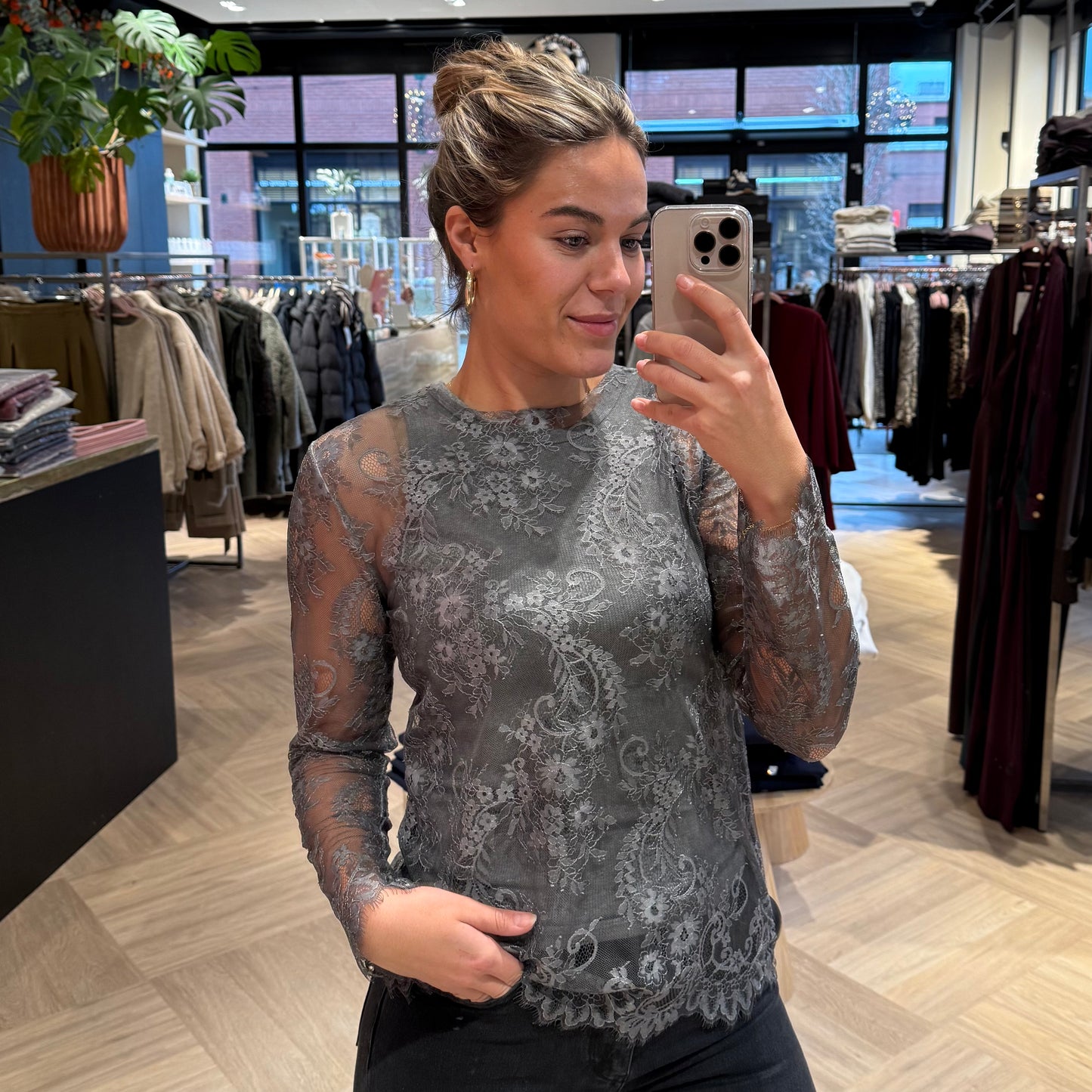 Top Eva Kant Grijs - Peet kleding